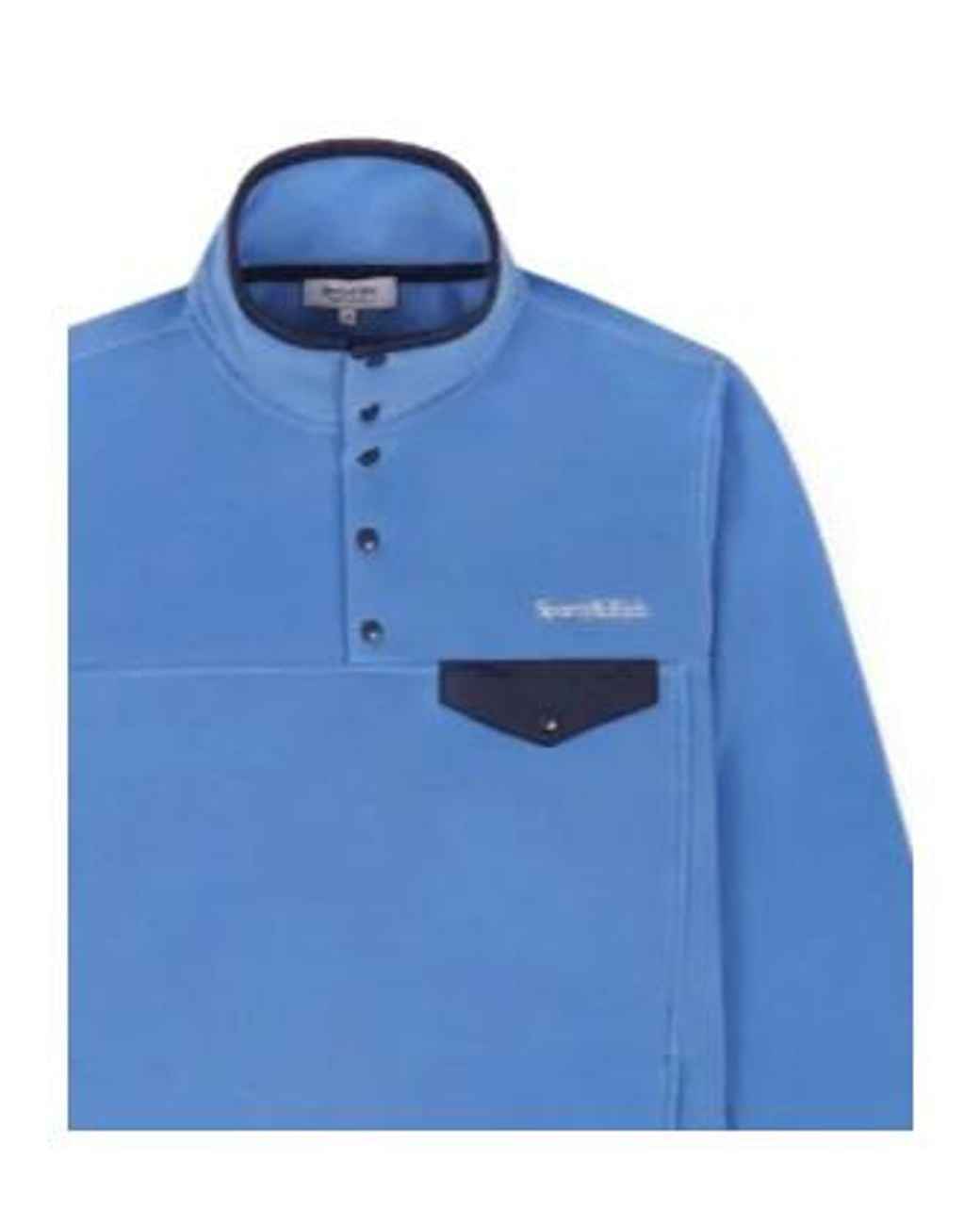 Sporty & Rich Blue Logo-Embroidered Jumper