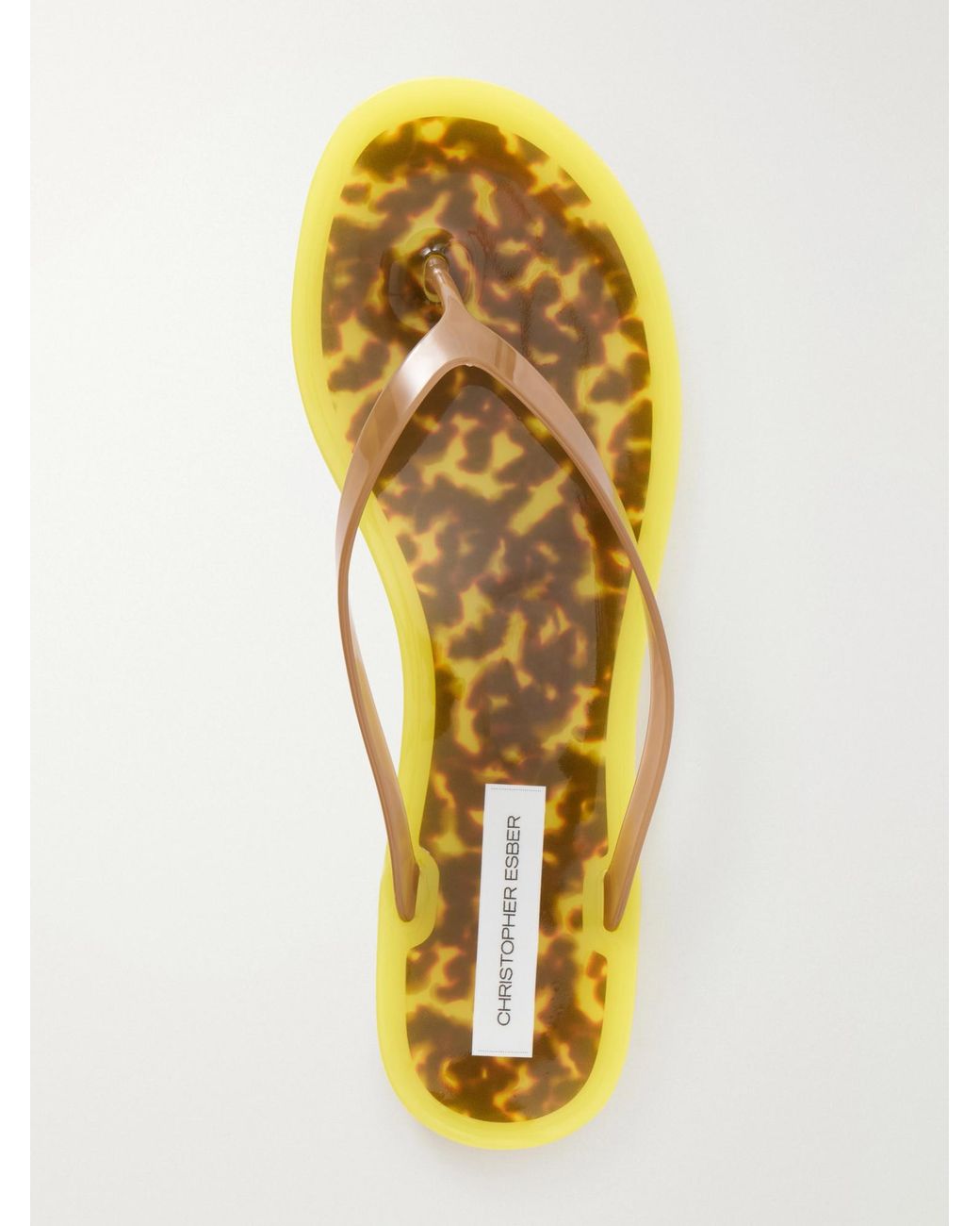 Christopher Esber Yellow Lightweight Flip-Flops