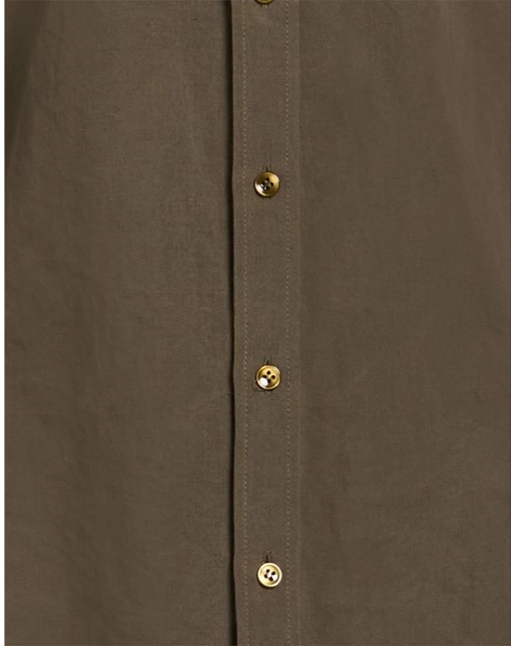 Saint Laurent Green Solid Color Long Sleeve Shirt