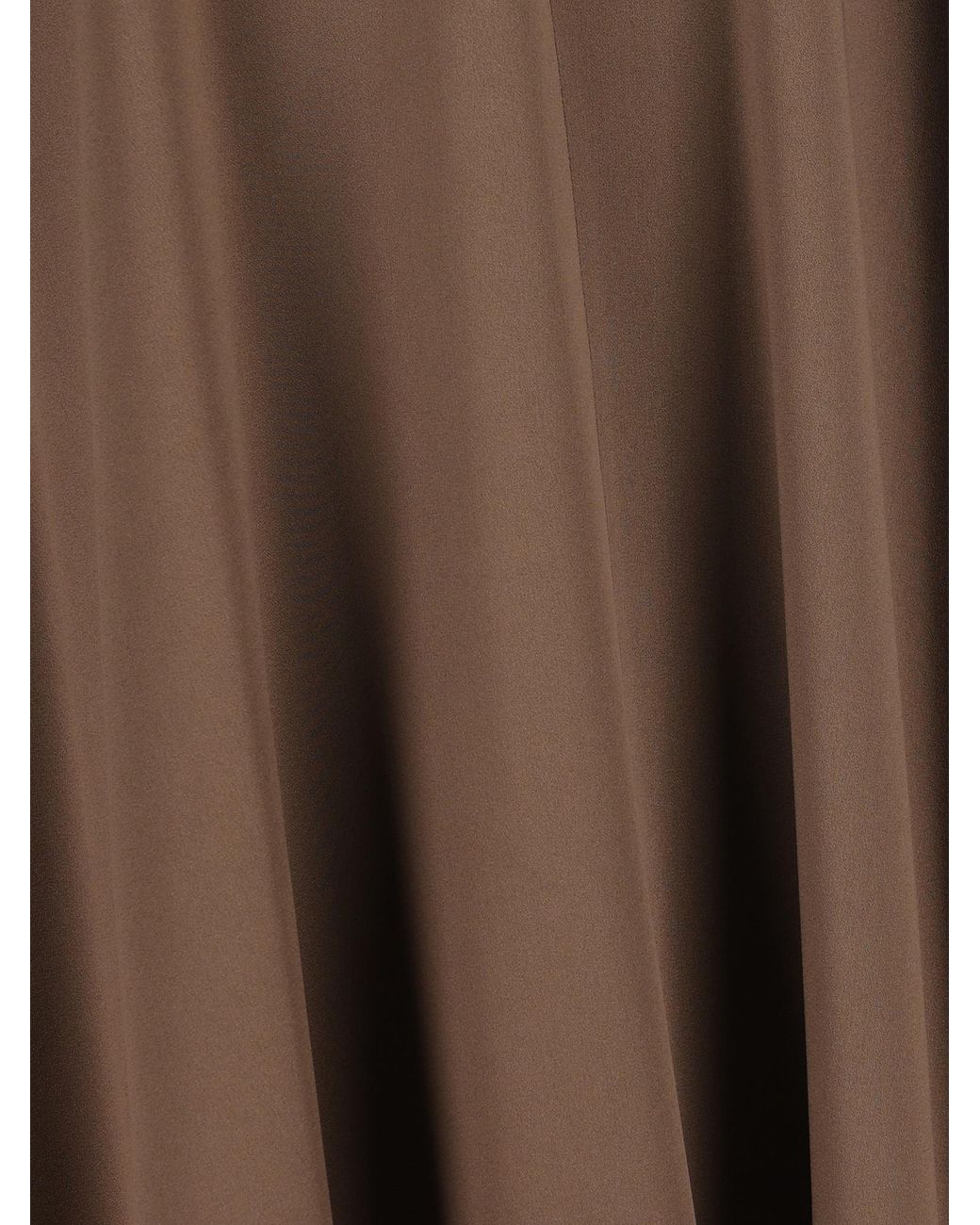 Brunello Cucinelli Brown Pleated Flared Skirt