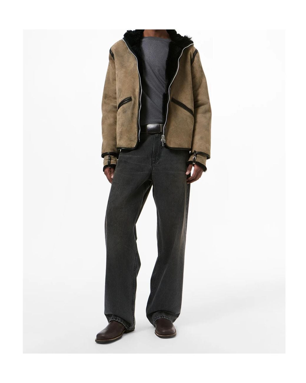 Our Legacy Brown Full Zip Jacket for men