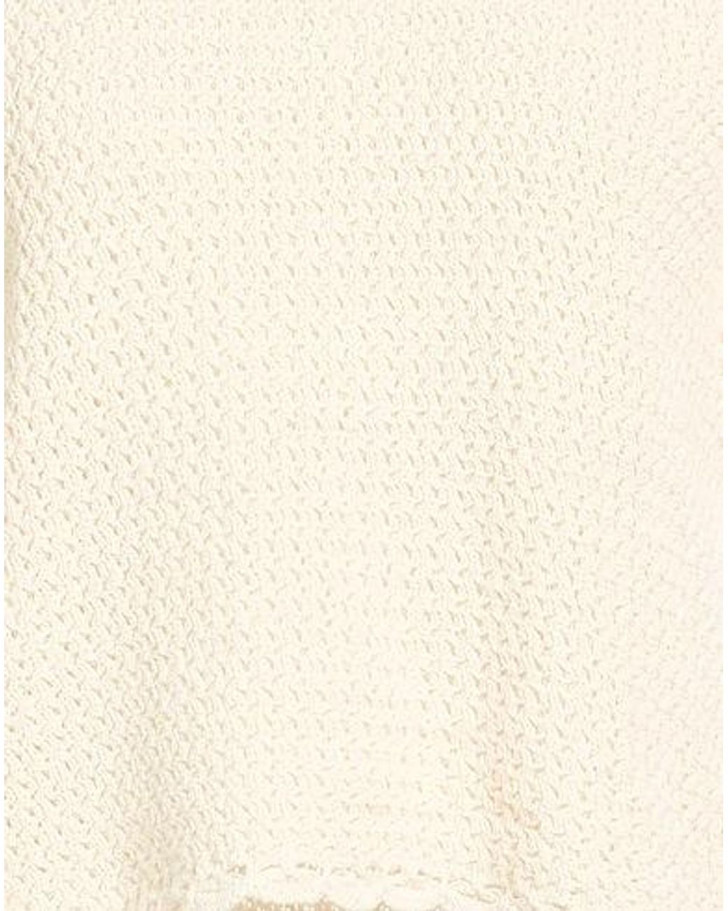Rag & Bone White Knitted Short-Sleeved Top