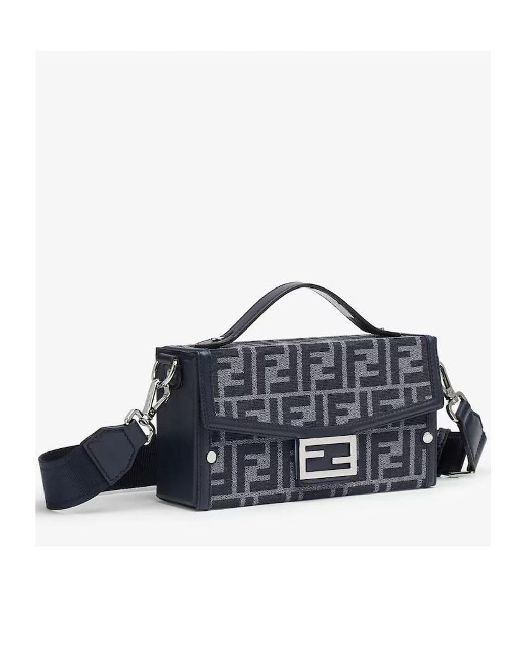 Fendi Multicolor Baguette Soft Trunk Ff Jacquard Shoulder Bag for men