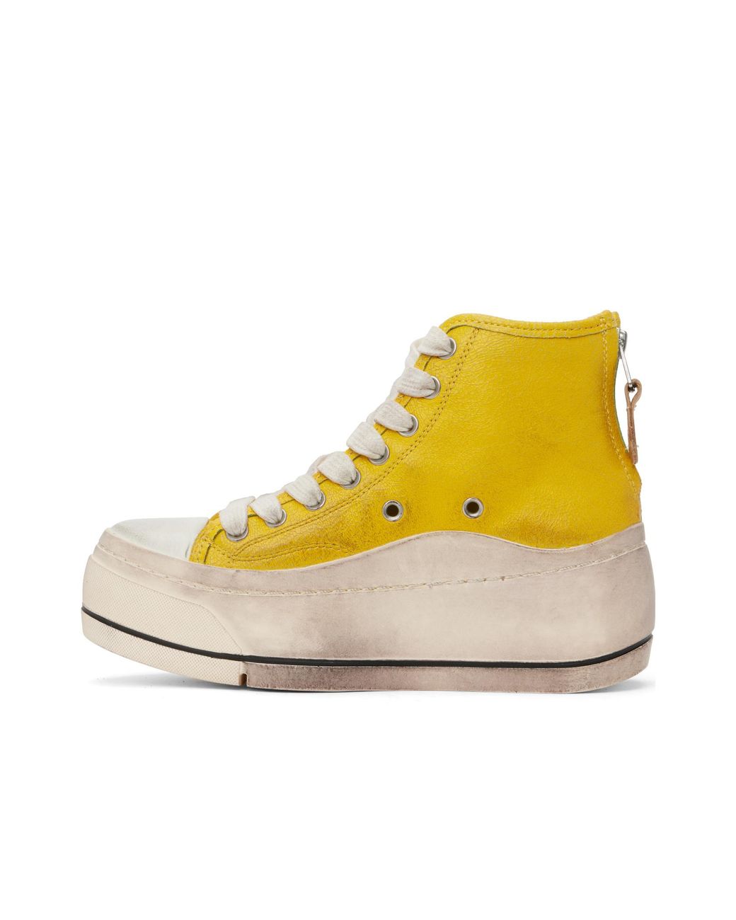 R13 Yellow Kurt High Top Sneakers