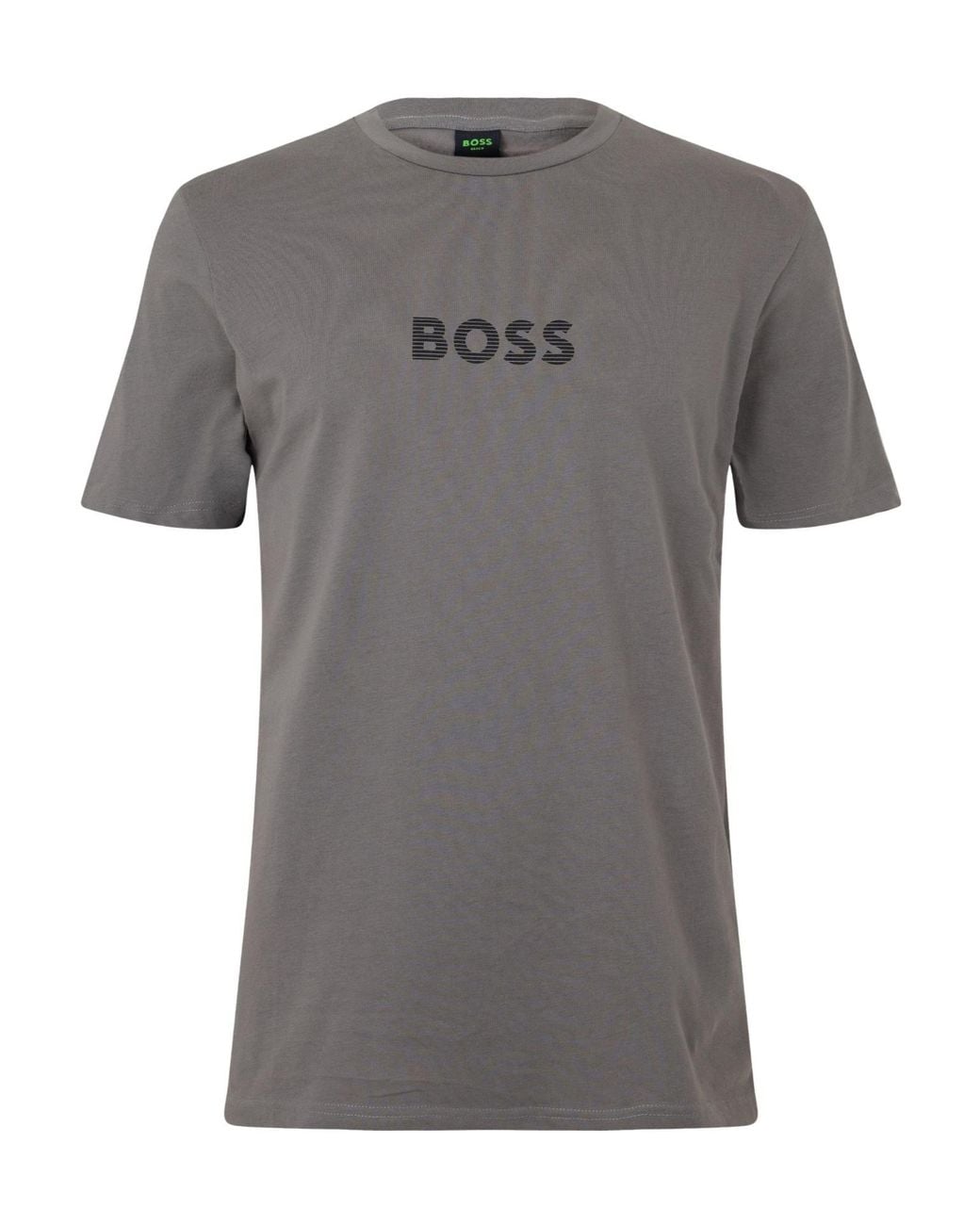 Boss Gray Solid Color T-Shirt for men