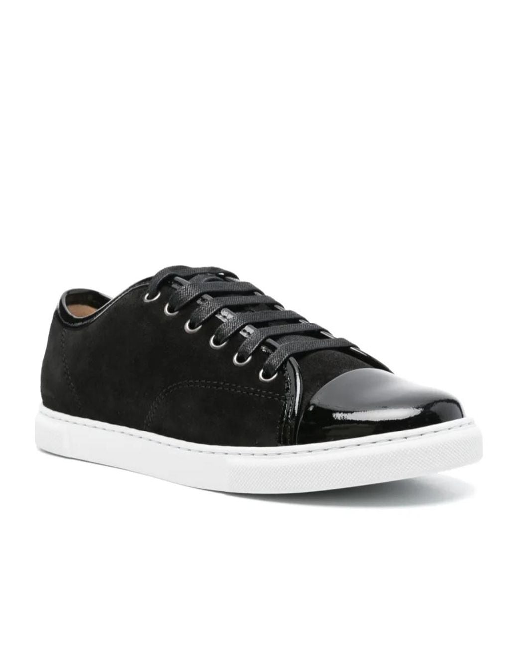 Lanvin Black Lace-Up Sneakers
