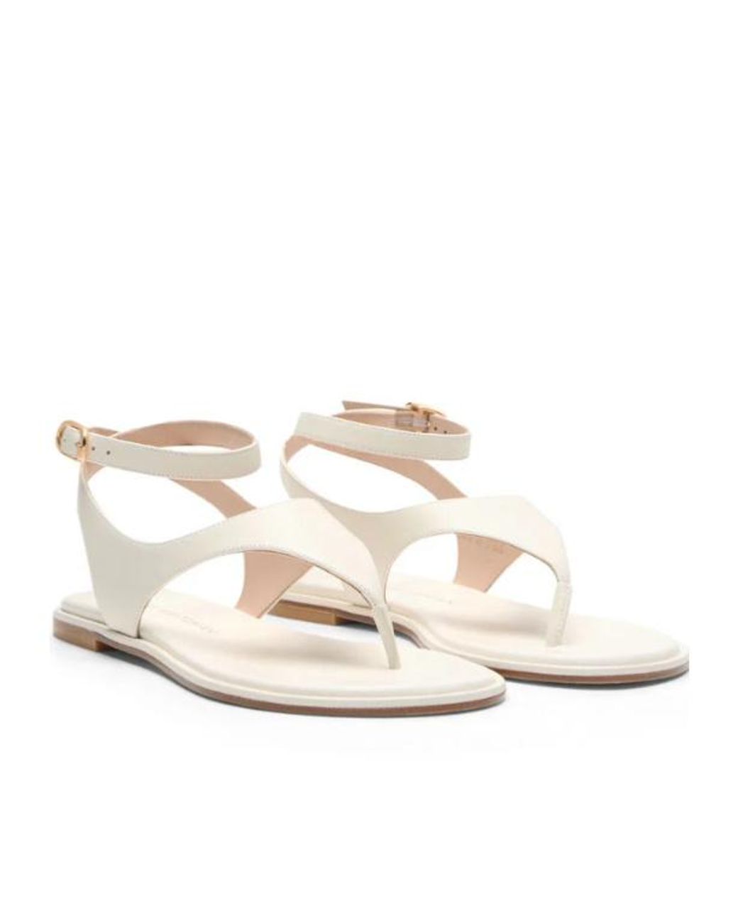 Stuart Weitzman White Marley Sandal