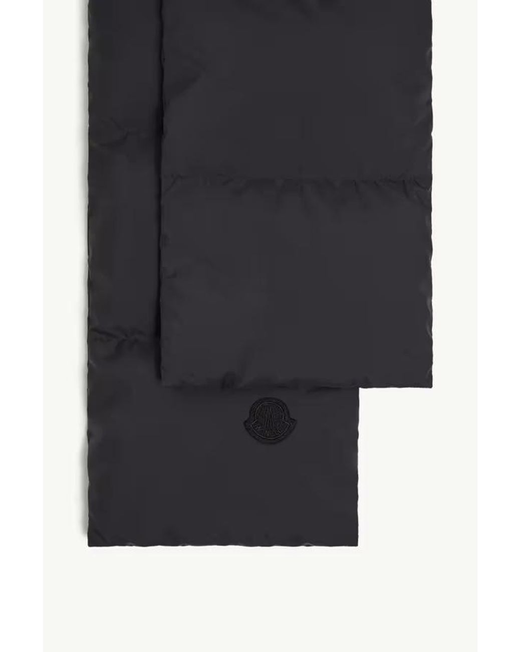 Moncler Black Hooded Down Scarf