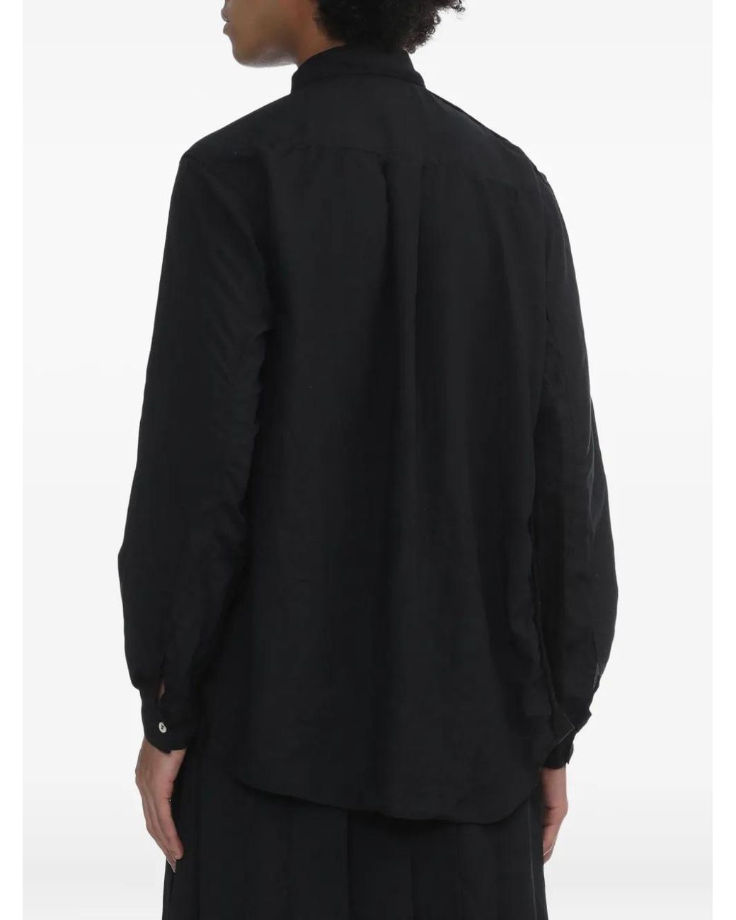 Comme des Garçons Black Button Long-Sleeve Shirt