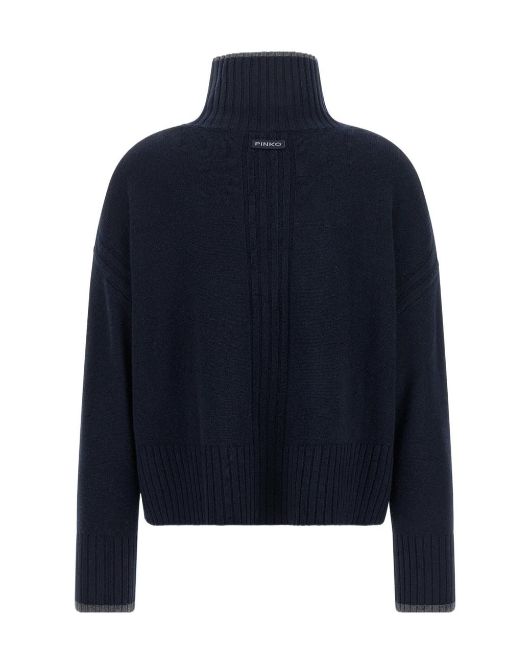 Pinko Blue Turtleneck Jumper