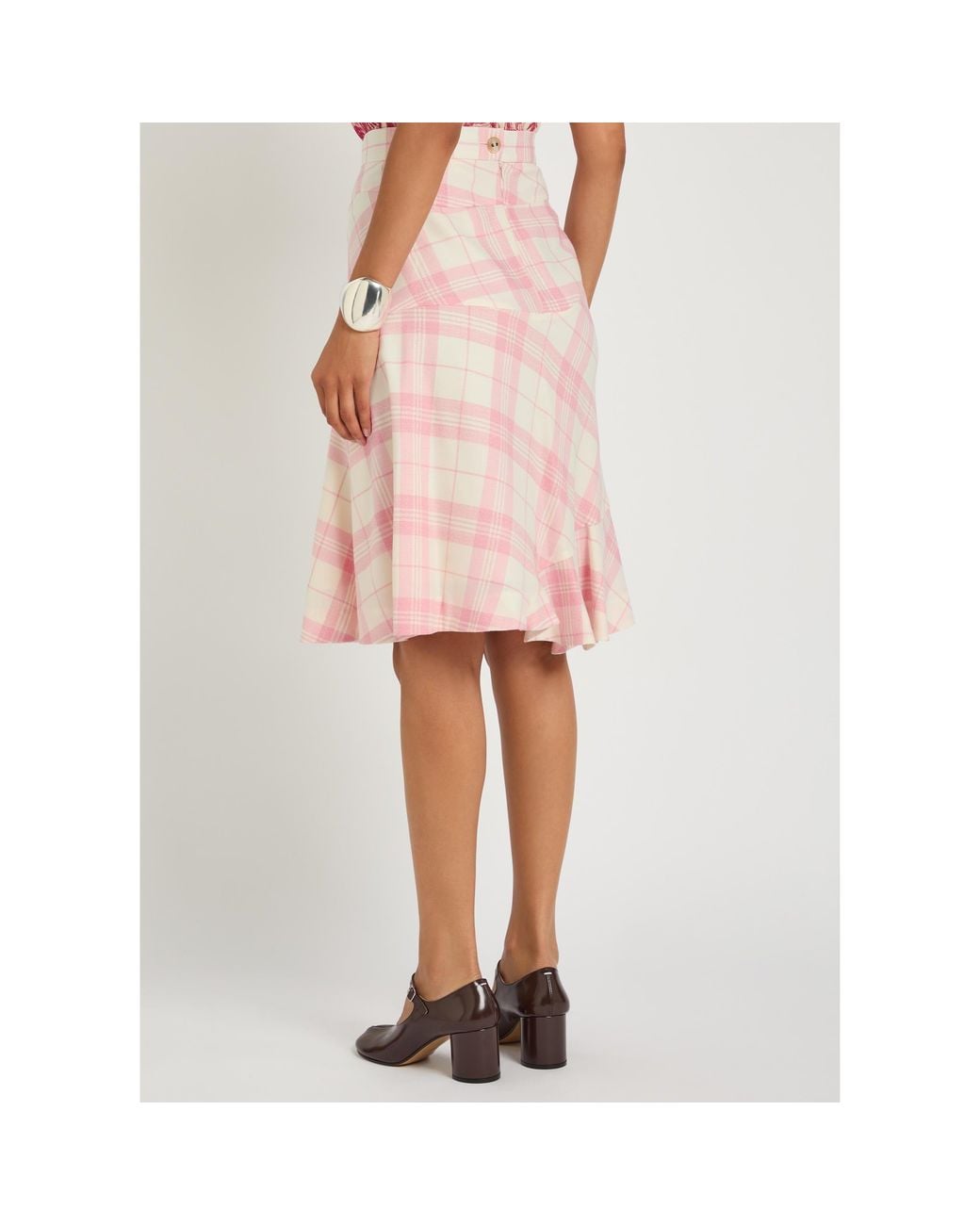 Vivienne Westwood Pink High-Waist A-Line Skirt