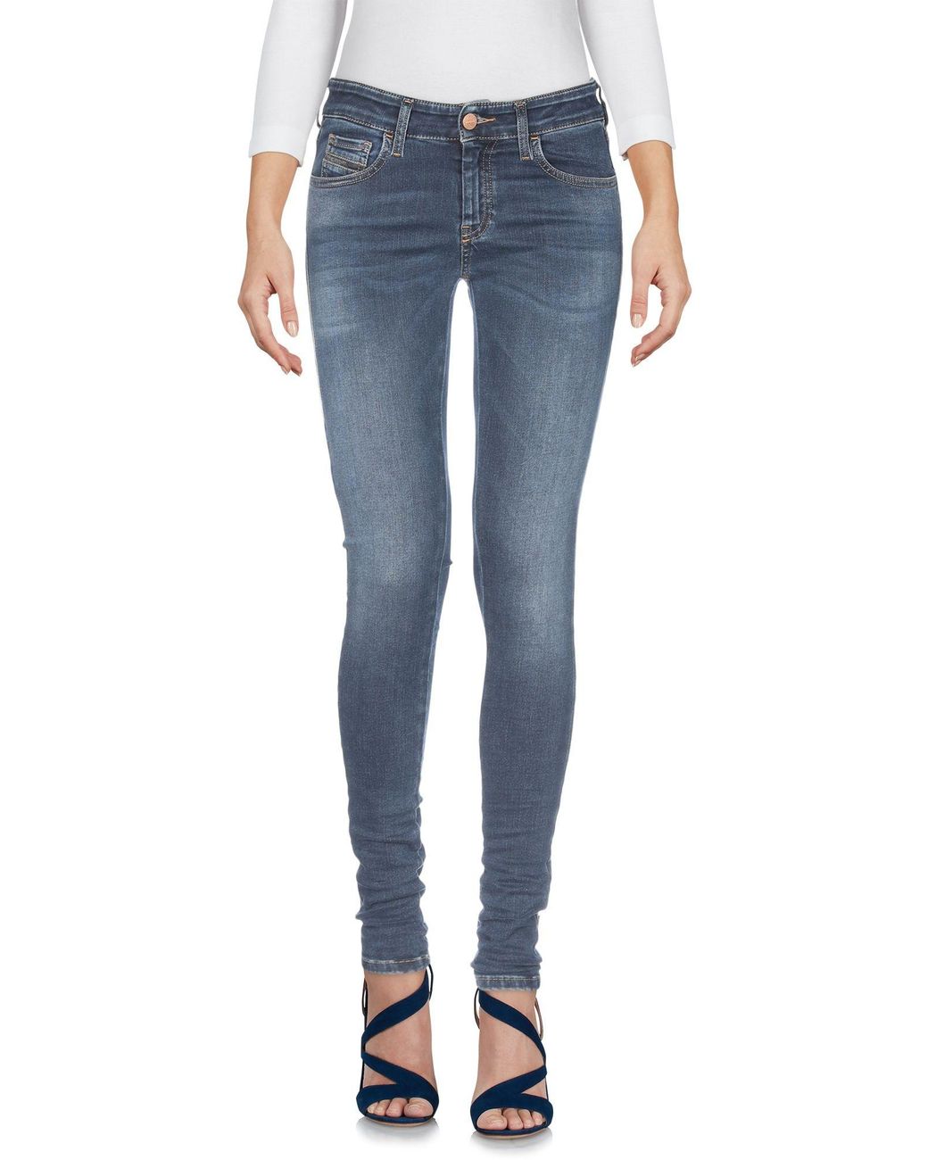 DIESEL Blue Dark Skinny Jeans