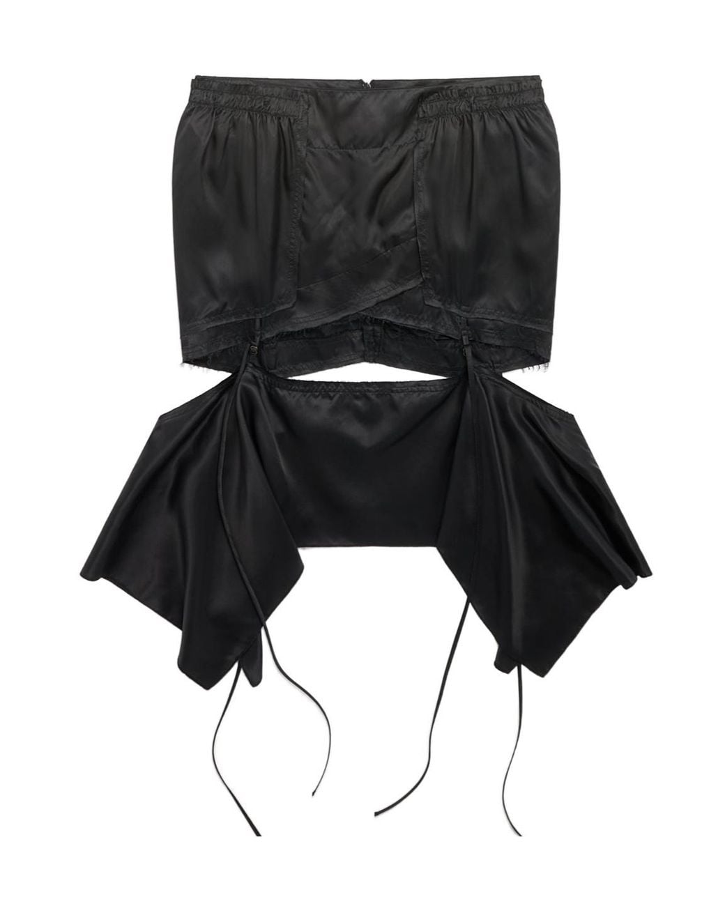 KNWLS Black Paneled Skirt