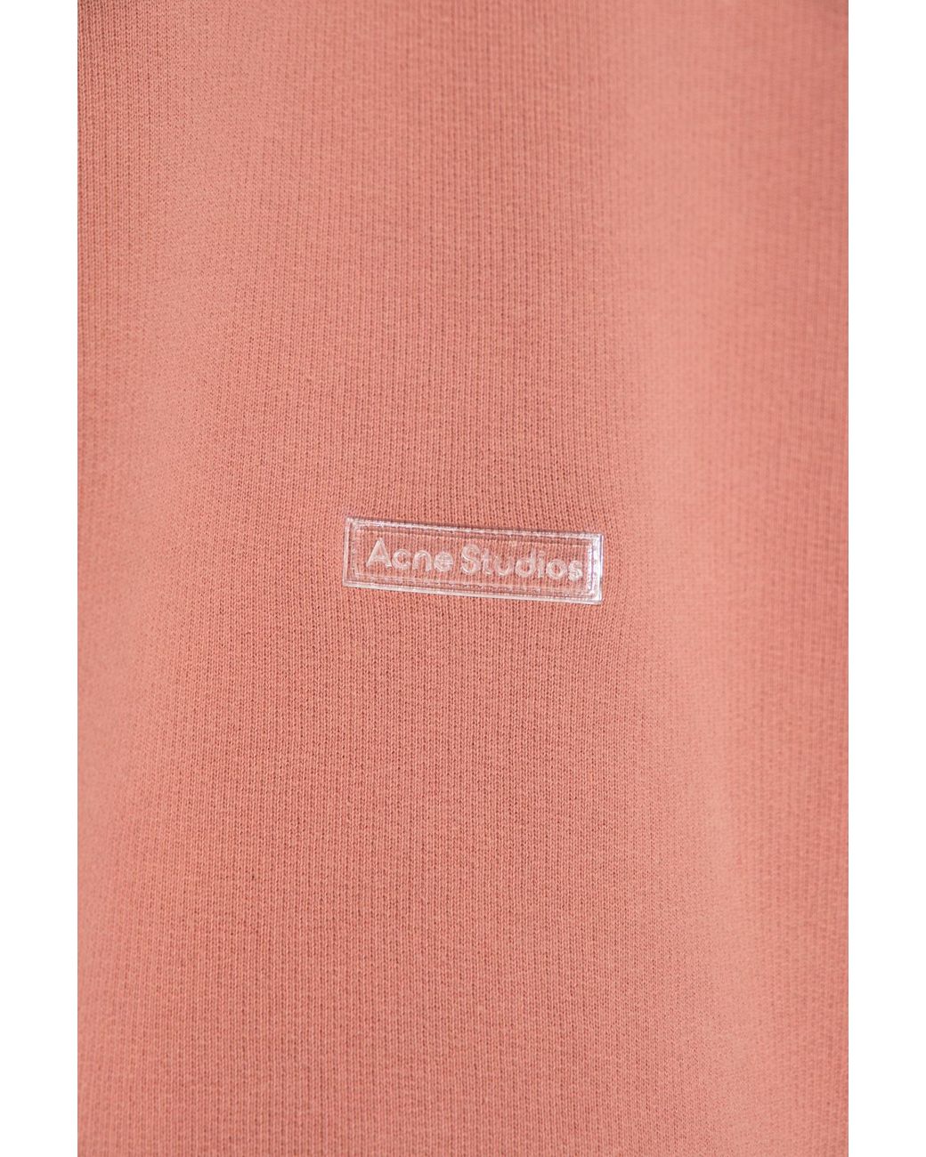 Acne Pink Crew Neck Long-Sleeve Sweatshirt