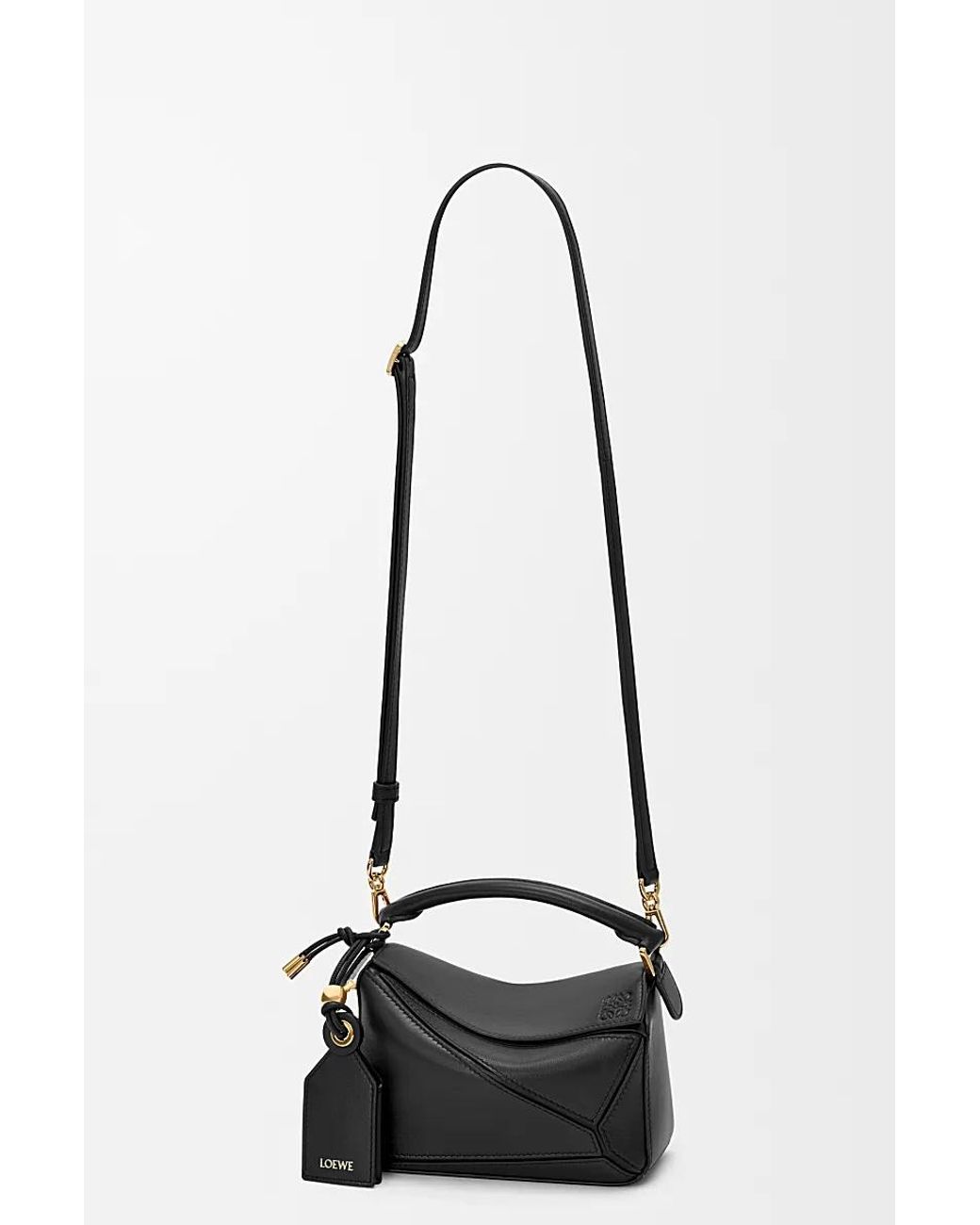 Loewe Black Mini Featherlight Puzzle Bag