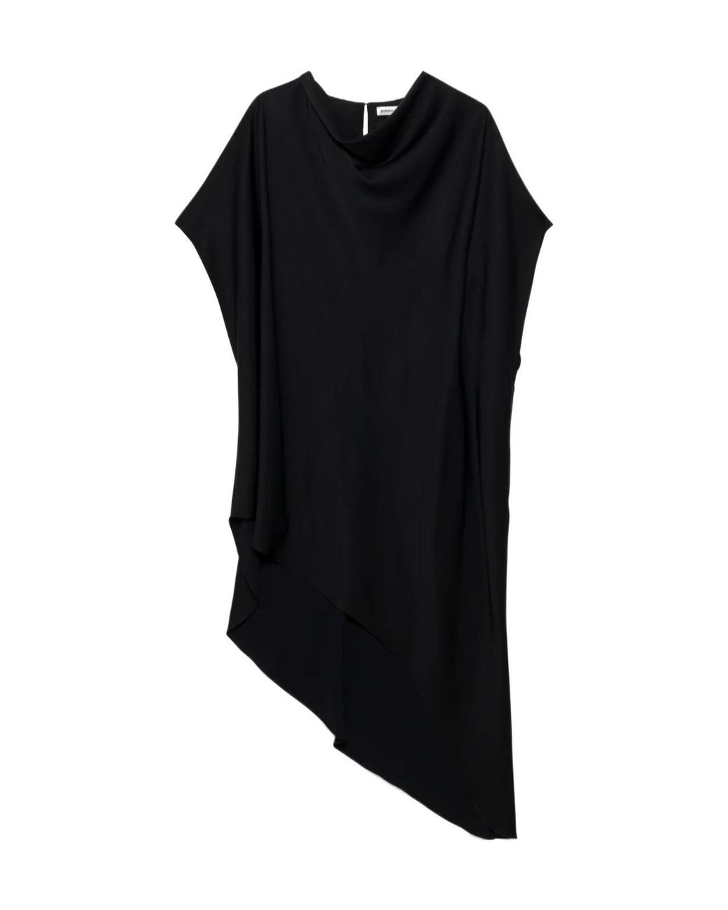Jonathan Simkhai Black Mini Shawl-Collar Dress