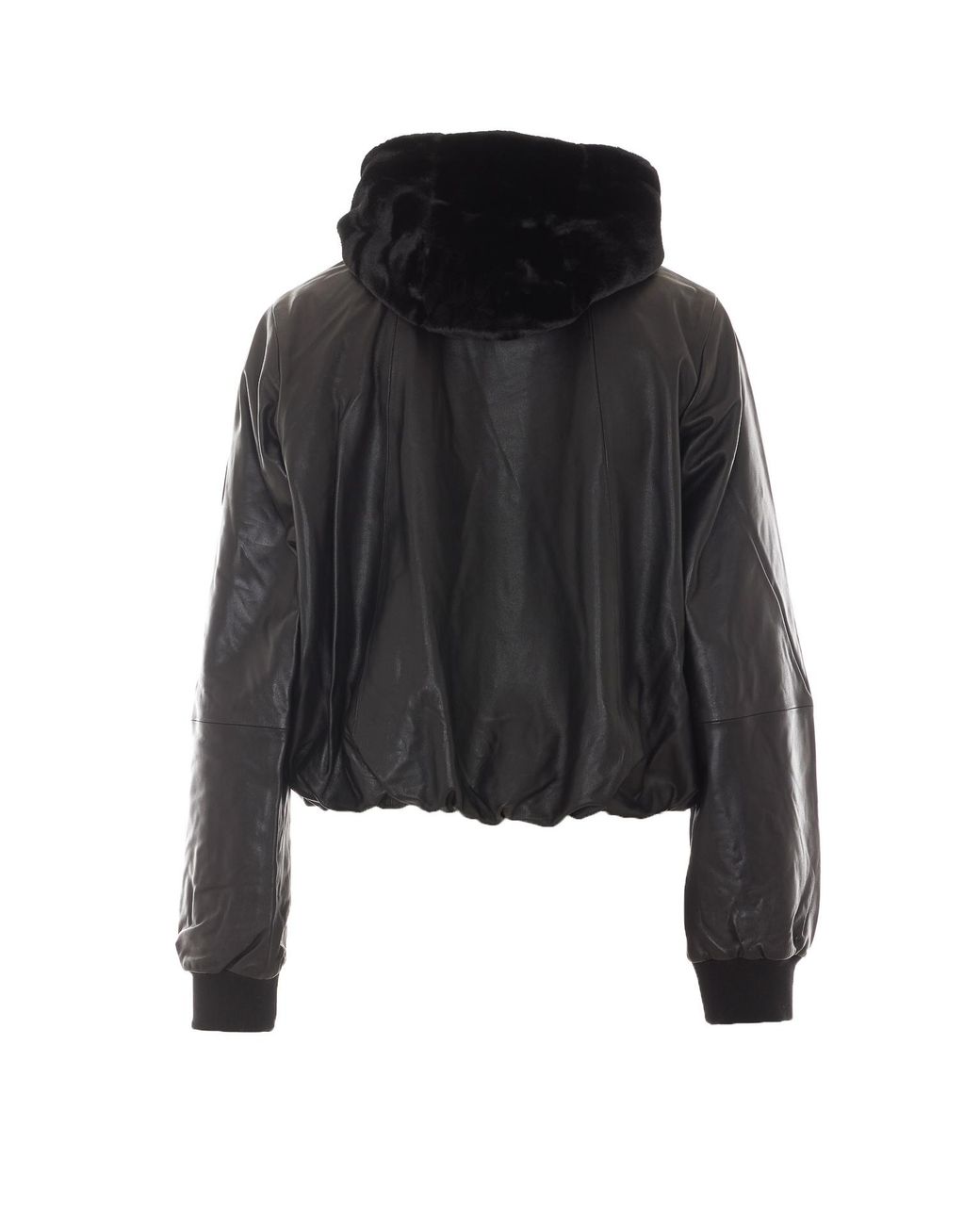 Moose Knuckles Black Zip-Up Hooded Jacket