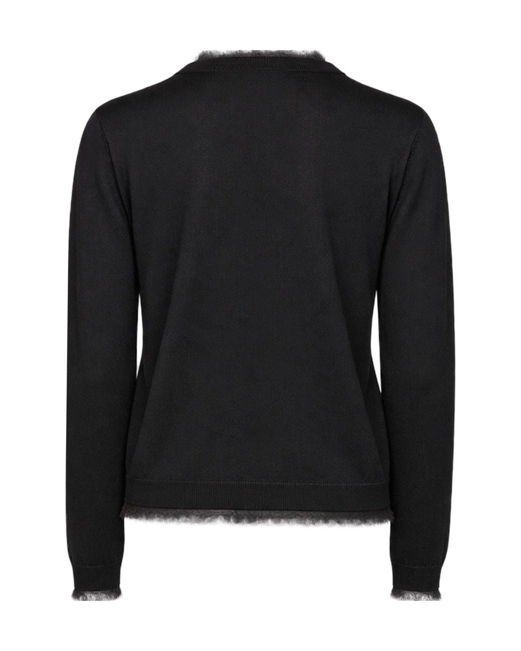 Kaos Black V-Neck Sweater
