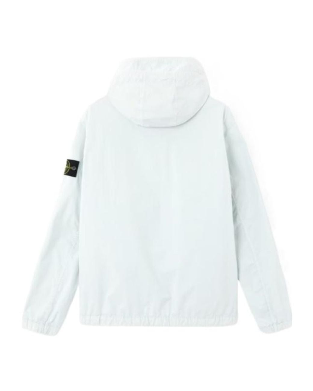 Stone Island White Logo-Patch Pocket Jacket for men