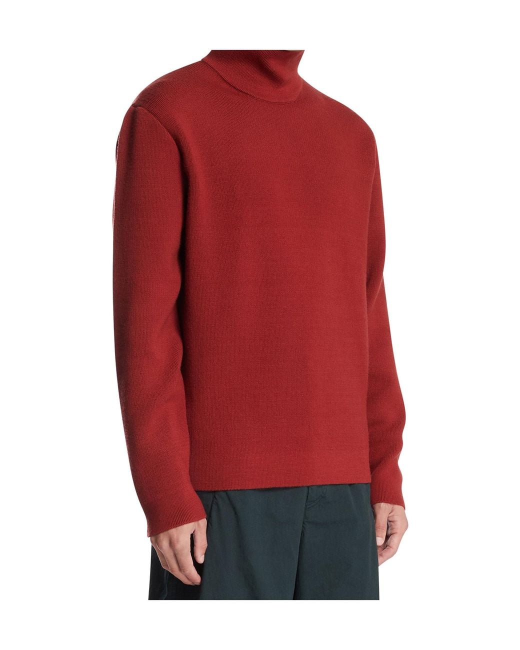 Zegna Red Turtleneck Sweater for men