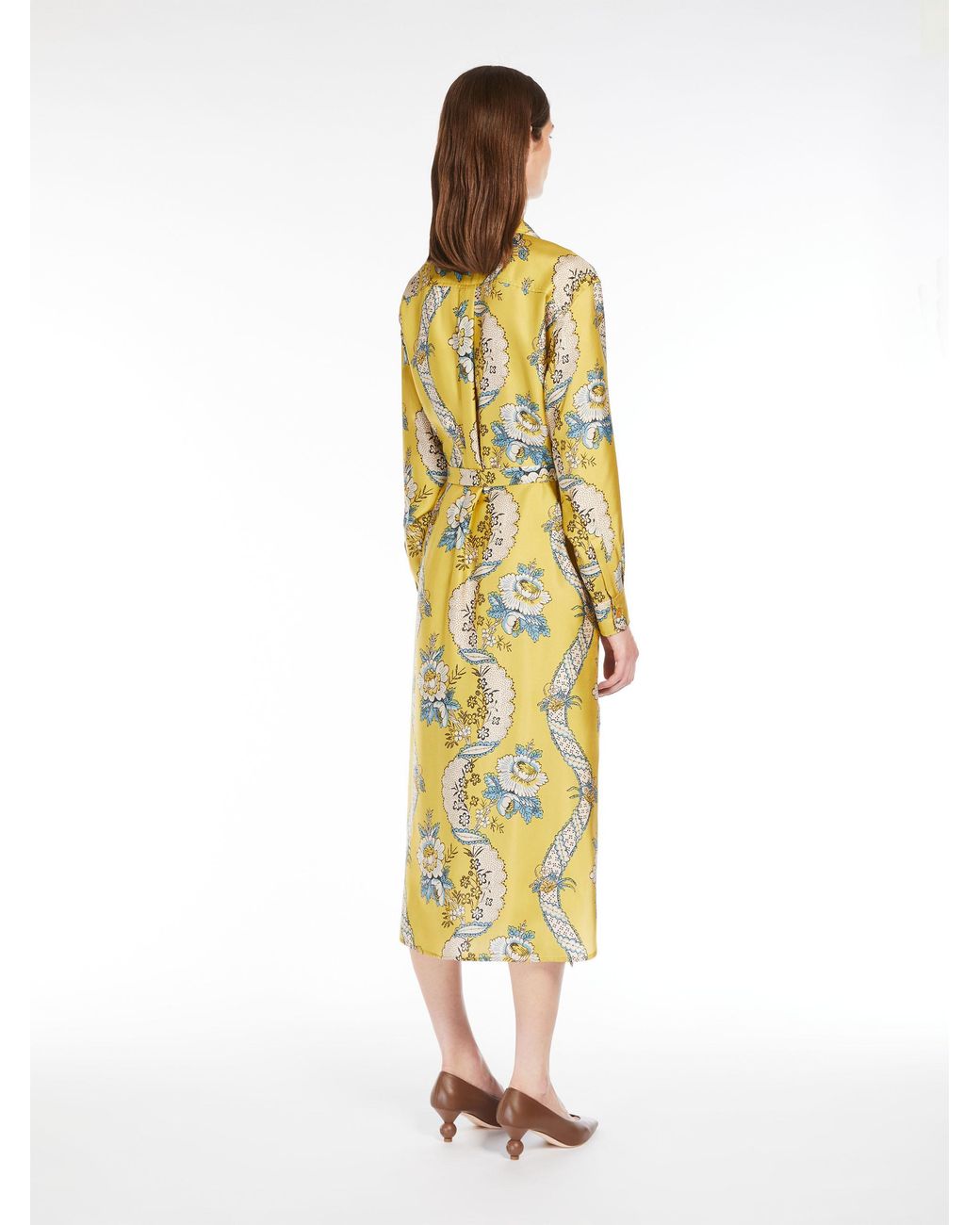 Weekend by Maxmara Yellow Long-Sleeved Dress
