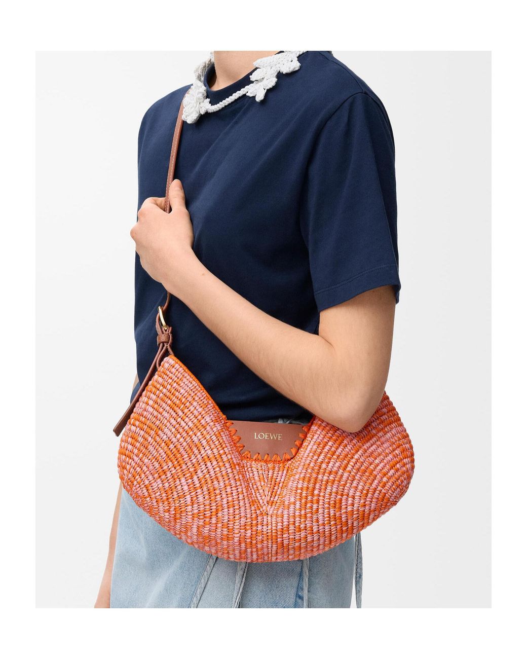 Loewe Orange Medium Swing Tote Bag