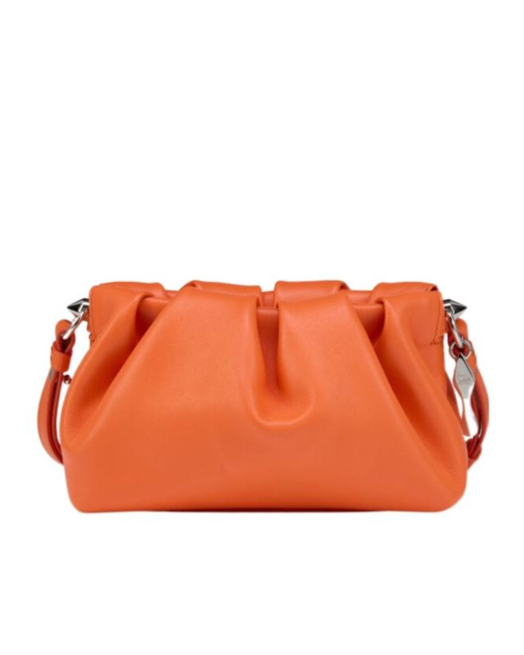 Christian Louboutin Orange Eva Zip-Up Crossbody Bag