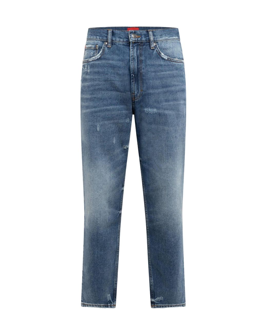 Boss Blue Vintagewashed Trousers for men