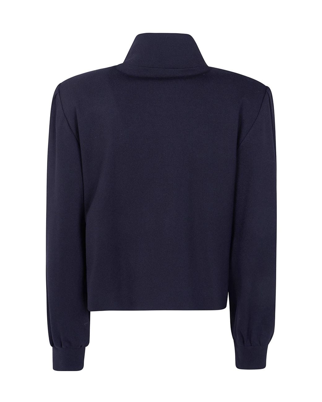 Liviana Conti Blue Gary Stand-Collar Jacket