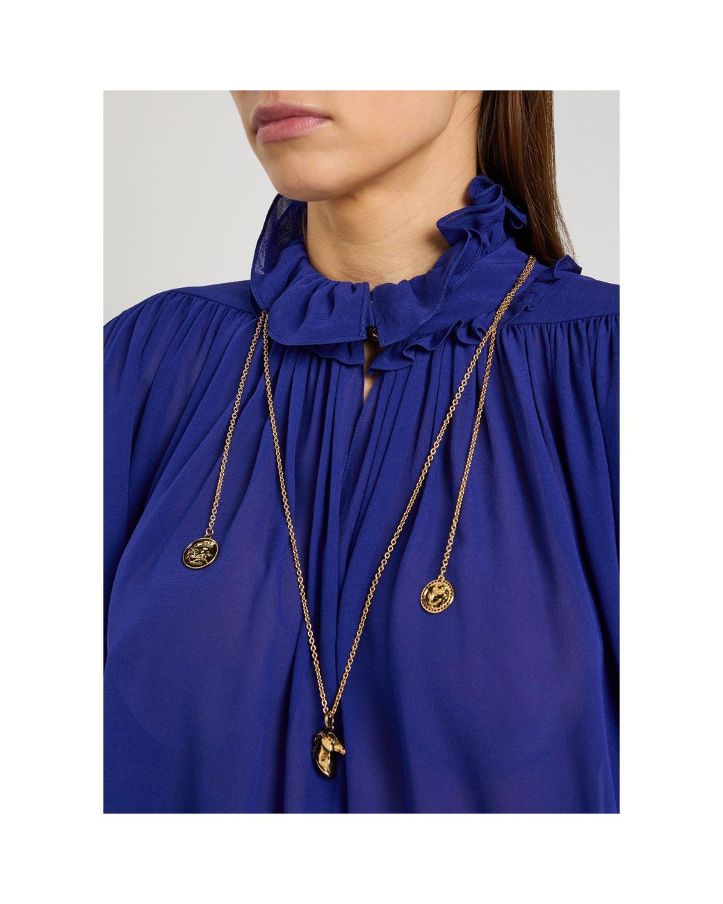 Chloé White Metal Necklace