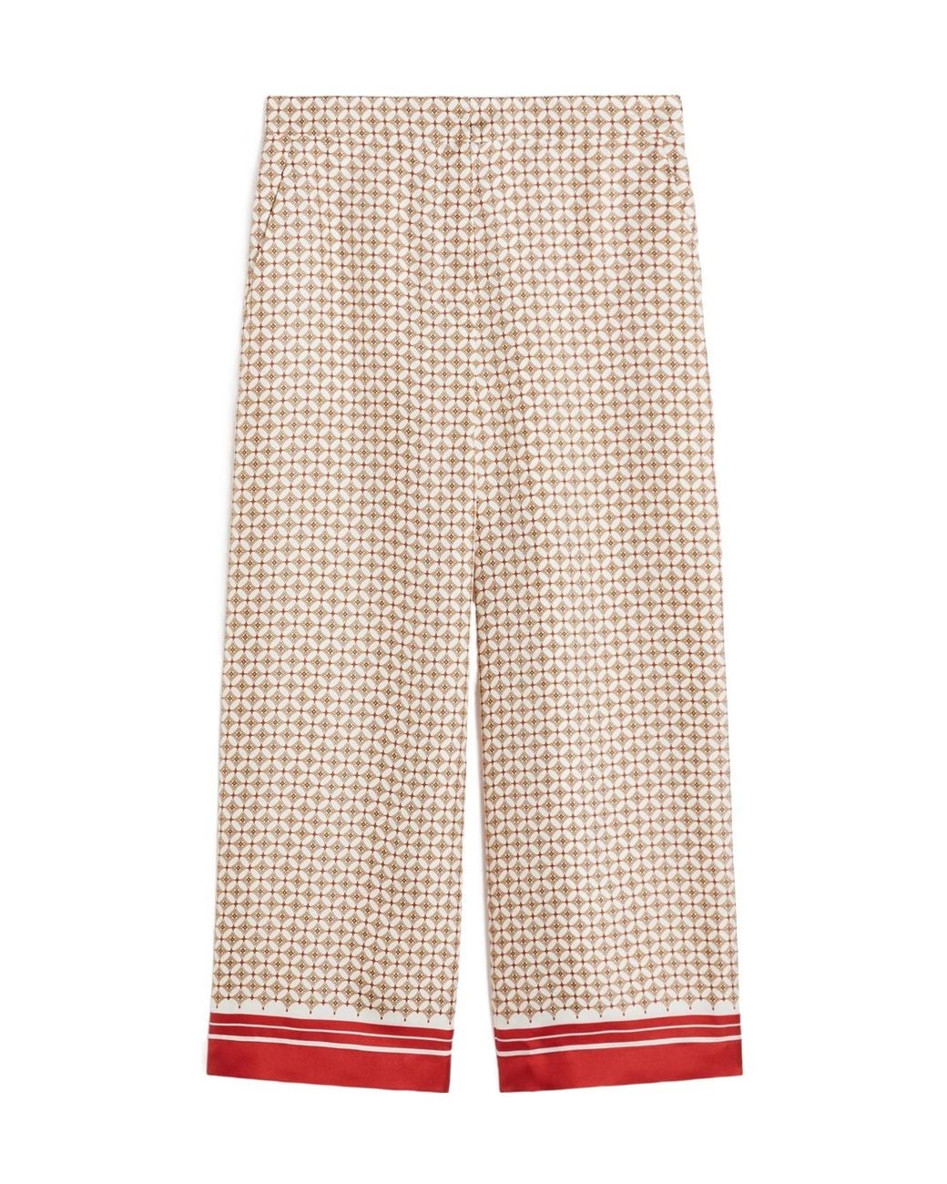 Max Mara Natural Studio Mstottelia Printed Wide-Leg Pants