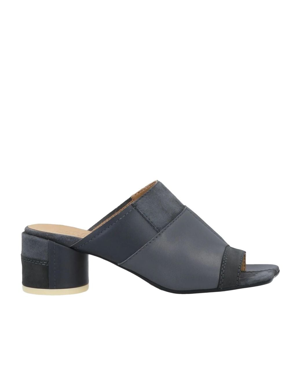 MM6 by Maison Margiela Blue Solid-Colored High-Heeled Sandals