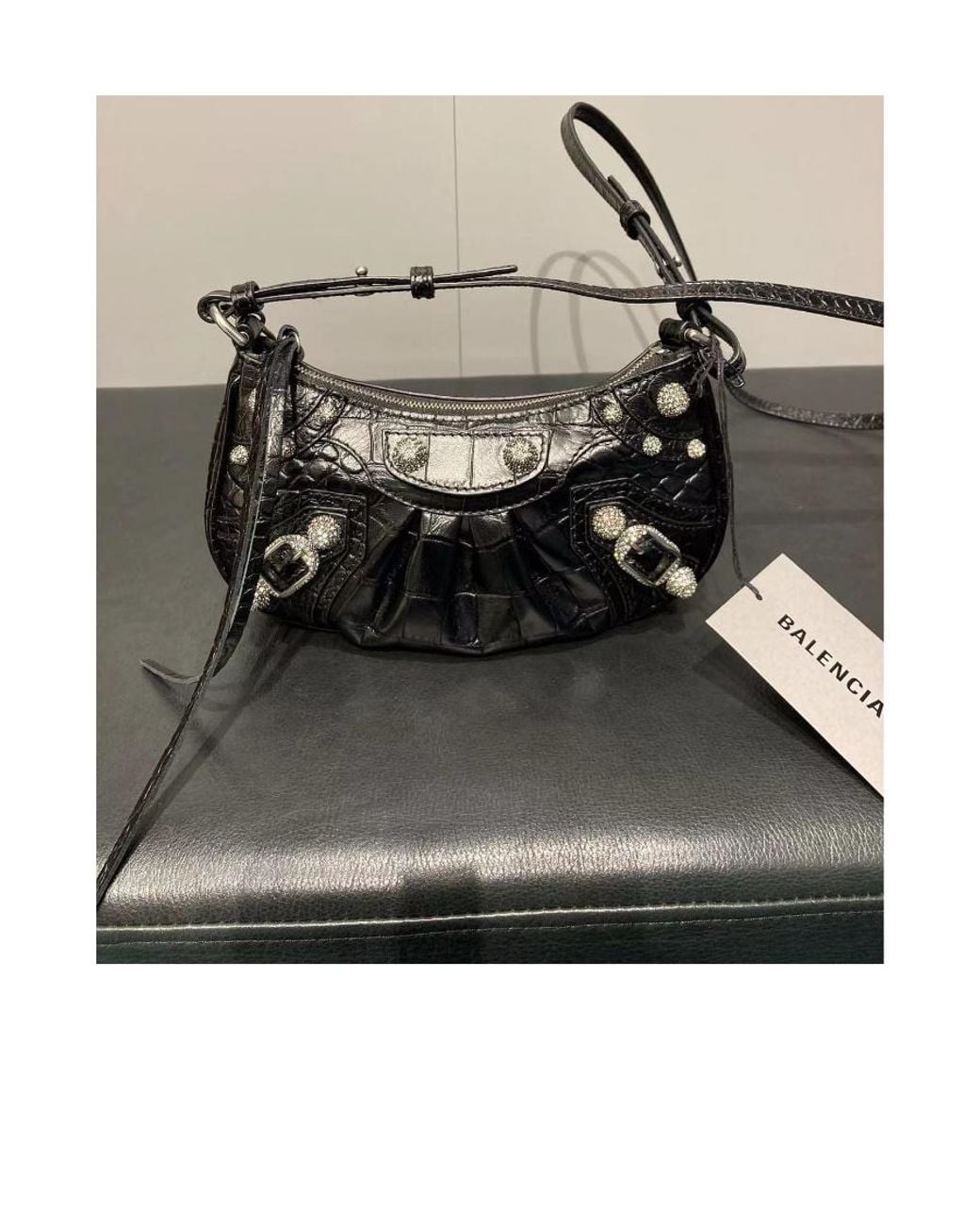Balenciaga Black Le Cagole Mini Shoulder Bag