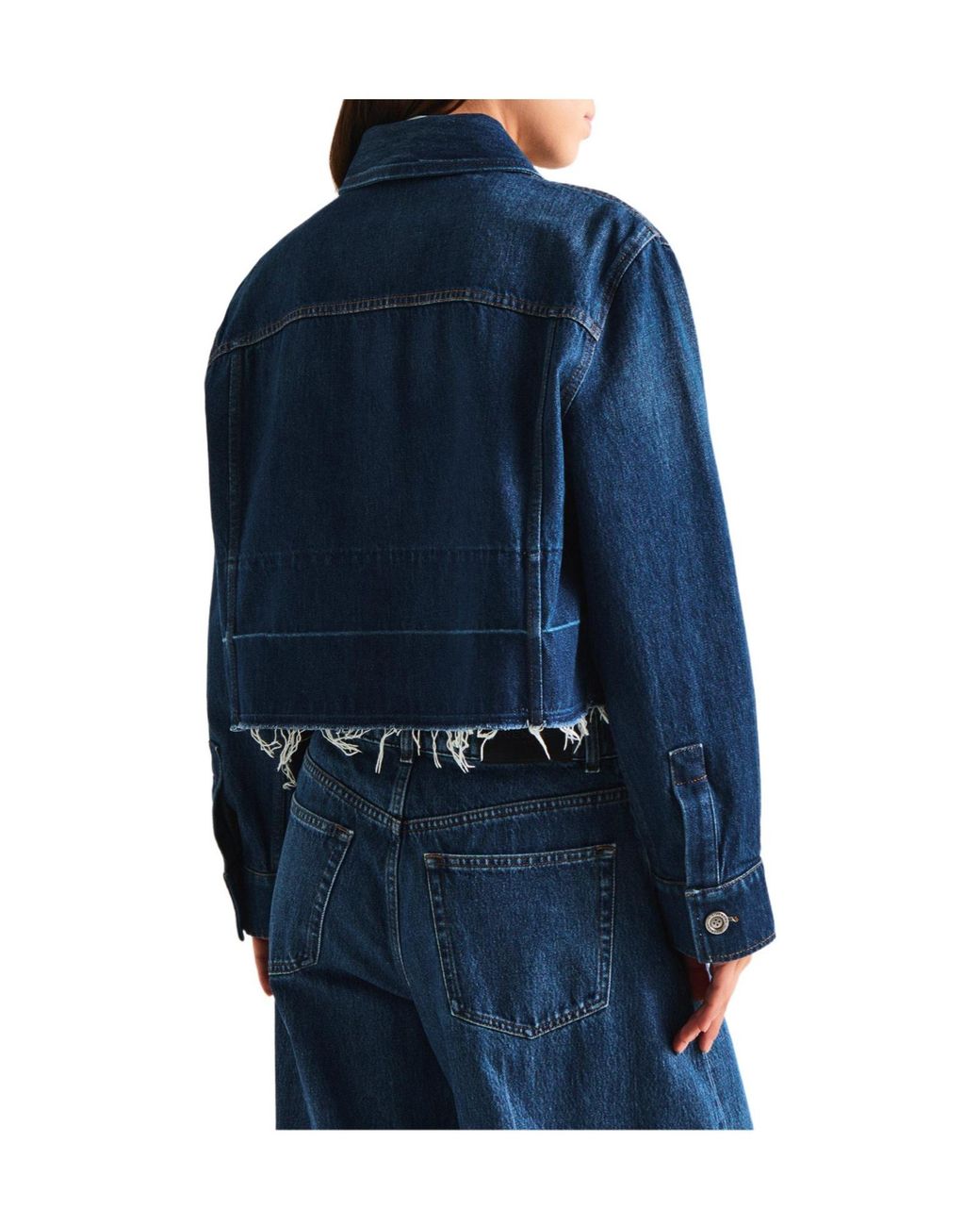 Givenchy Blue Cropped Denim Jacket