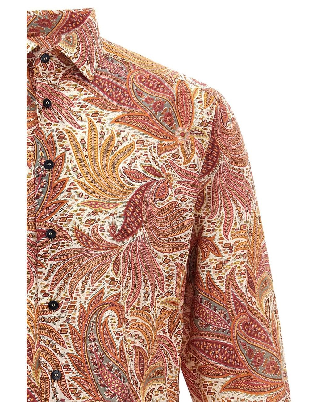 Etro Multicolor Paisley Printed Long Sleeved Shirt for men