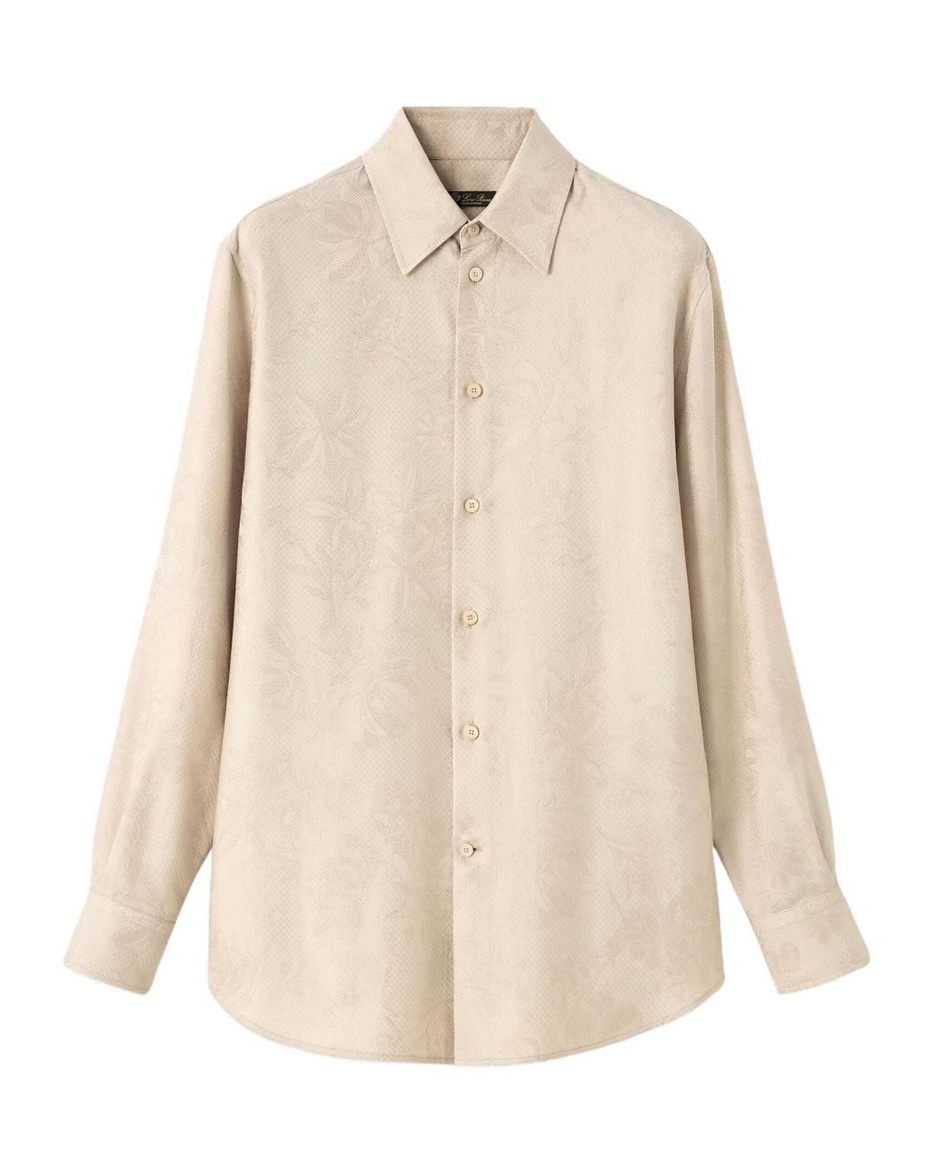 Loro Piana Natural Thea Long-Sleeved Shirt