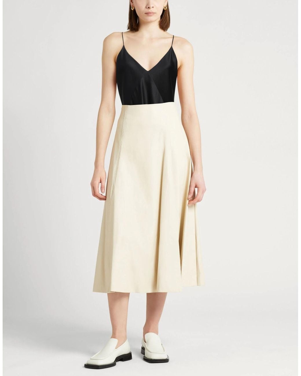 Max Mara Black Solid-Colored Satin Camisole