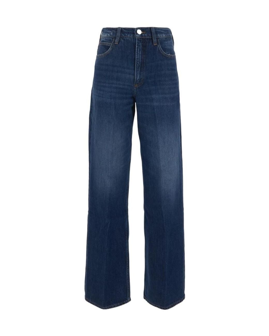 FRAME Blue Logo Denim Pants