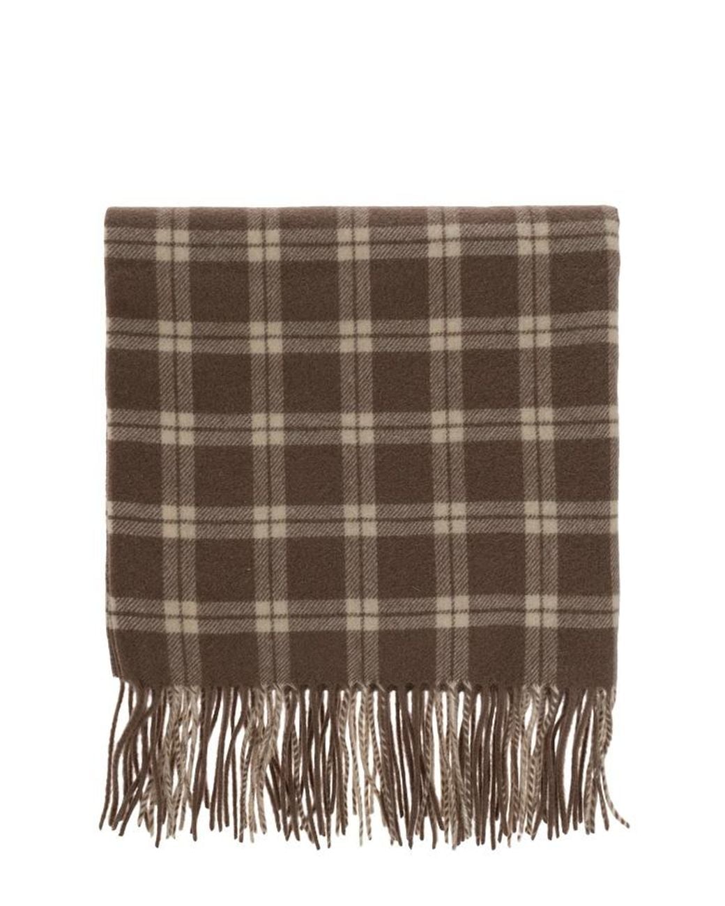 By Malene Birger Brown Aurora Checked Scarf