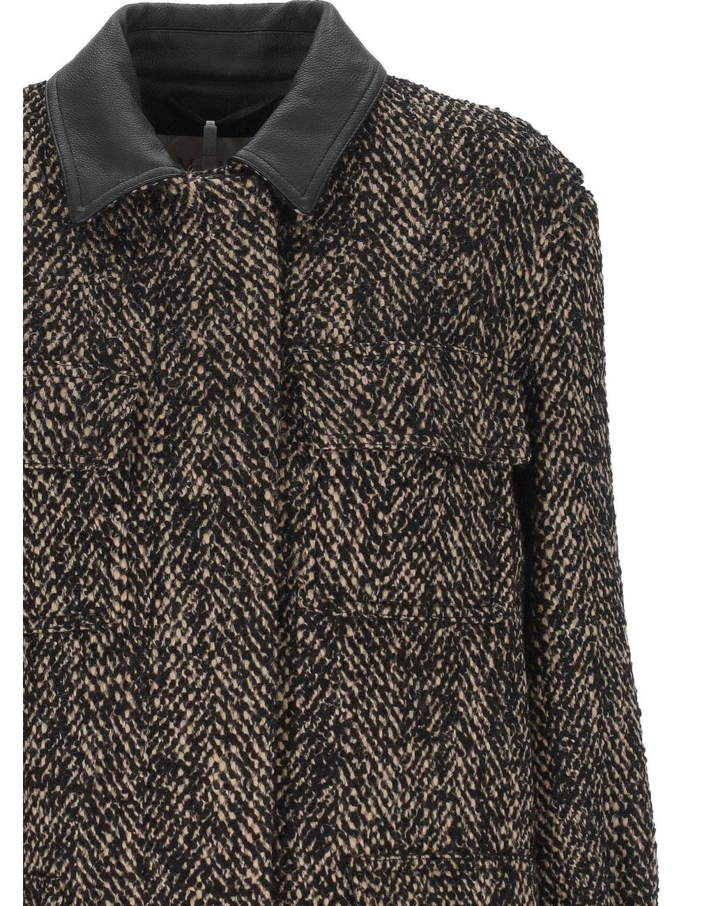 Max Mara Gray Angio Long-Sleeved Jacket