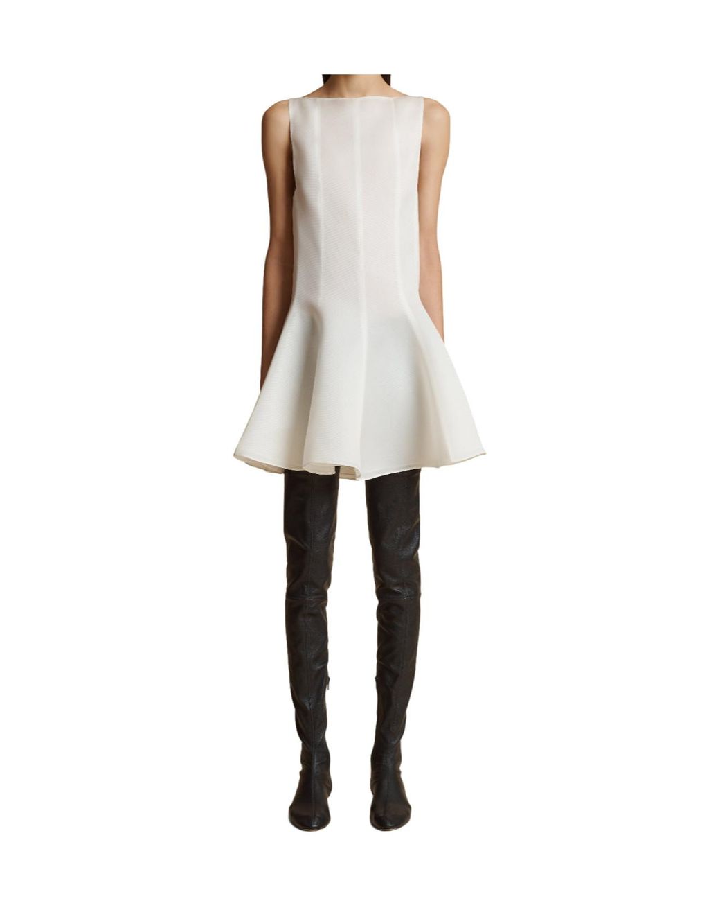 Khaite White Mags Minidress