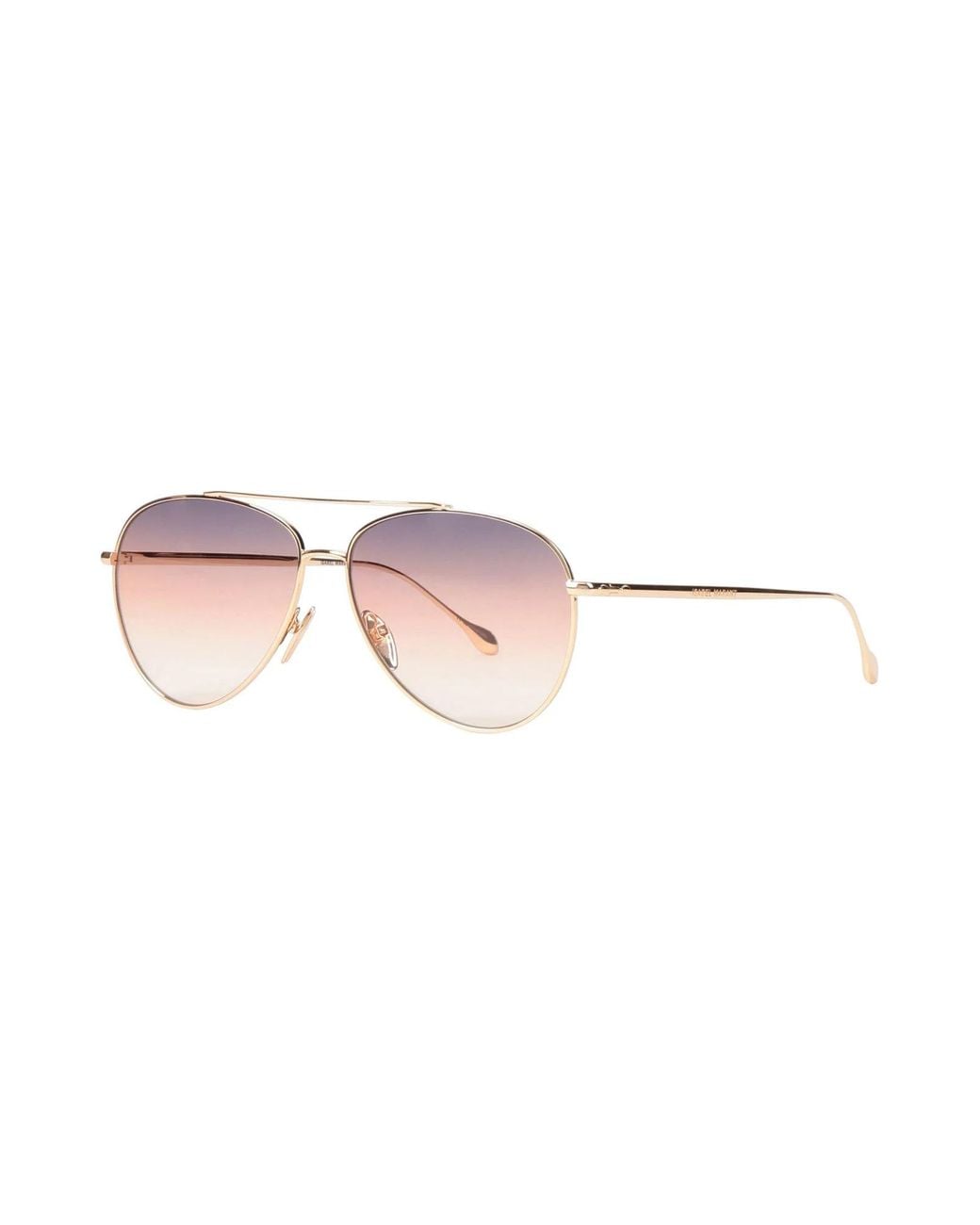 Isabel Marant Pink Minimalist Pilot Sunglasses