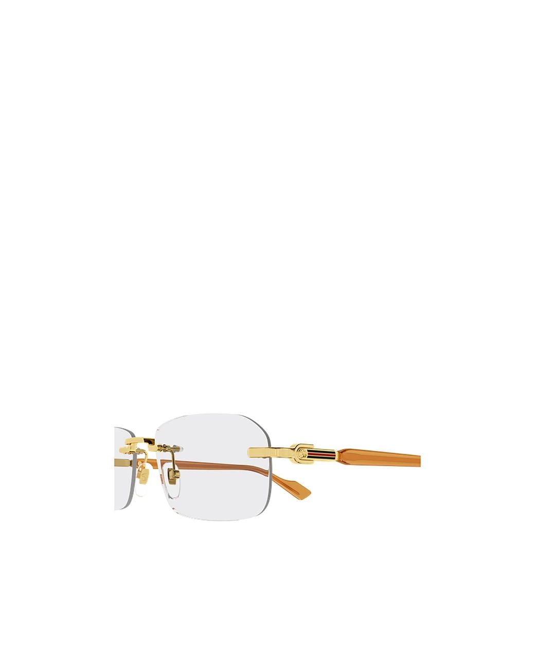 Gucci White Eyewear Rectangle Frame Glasses
