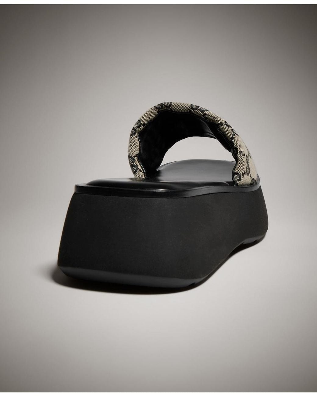 Gucci Black Platform Slide Sandal