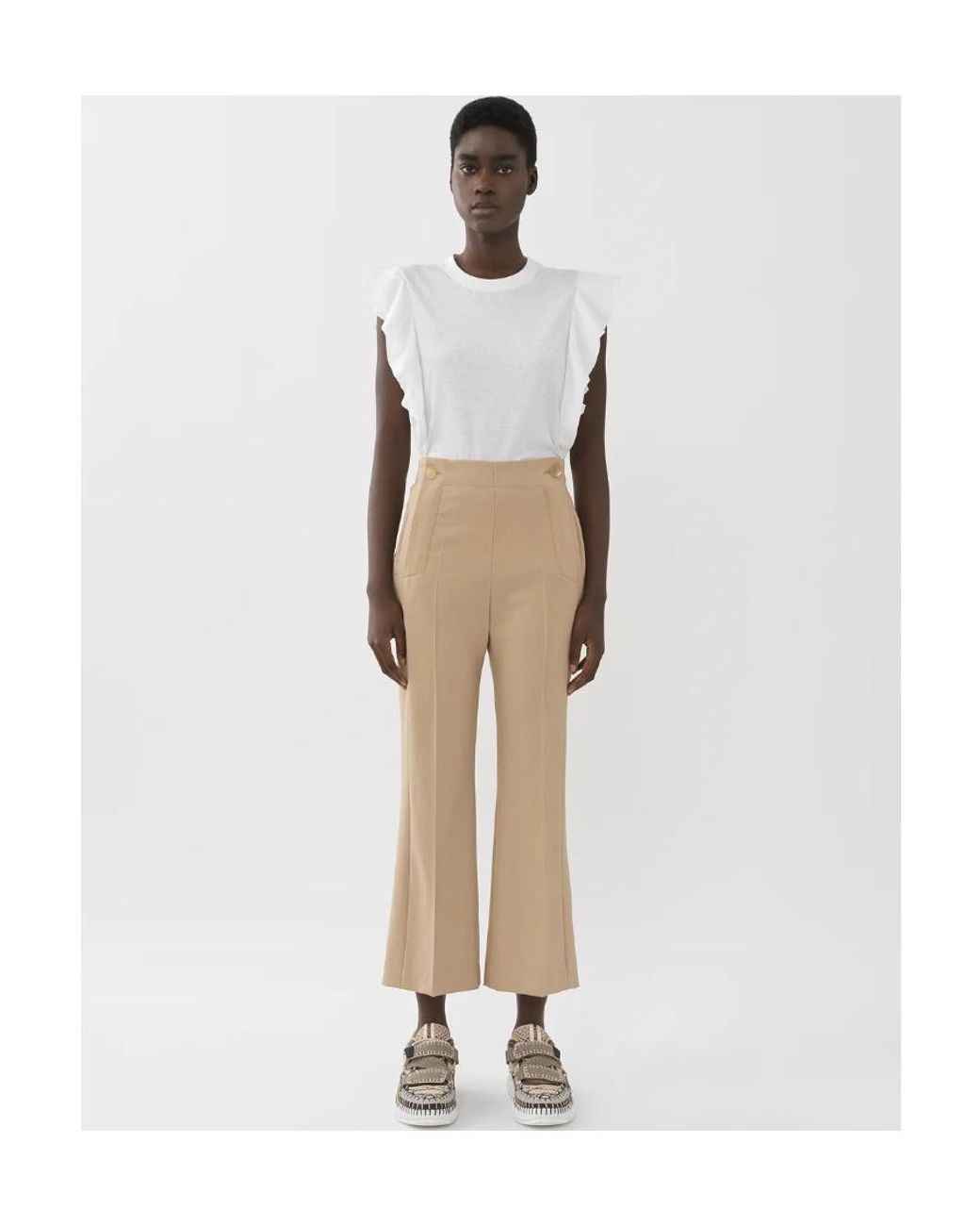 Chloé Natural Horn Casual Pants