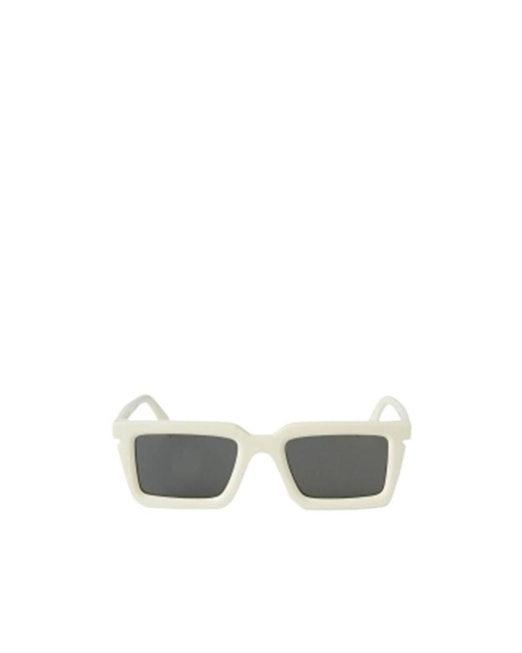 Off-White c/o Virgil Abloh White Rectangular Frame Sunglasses for men