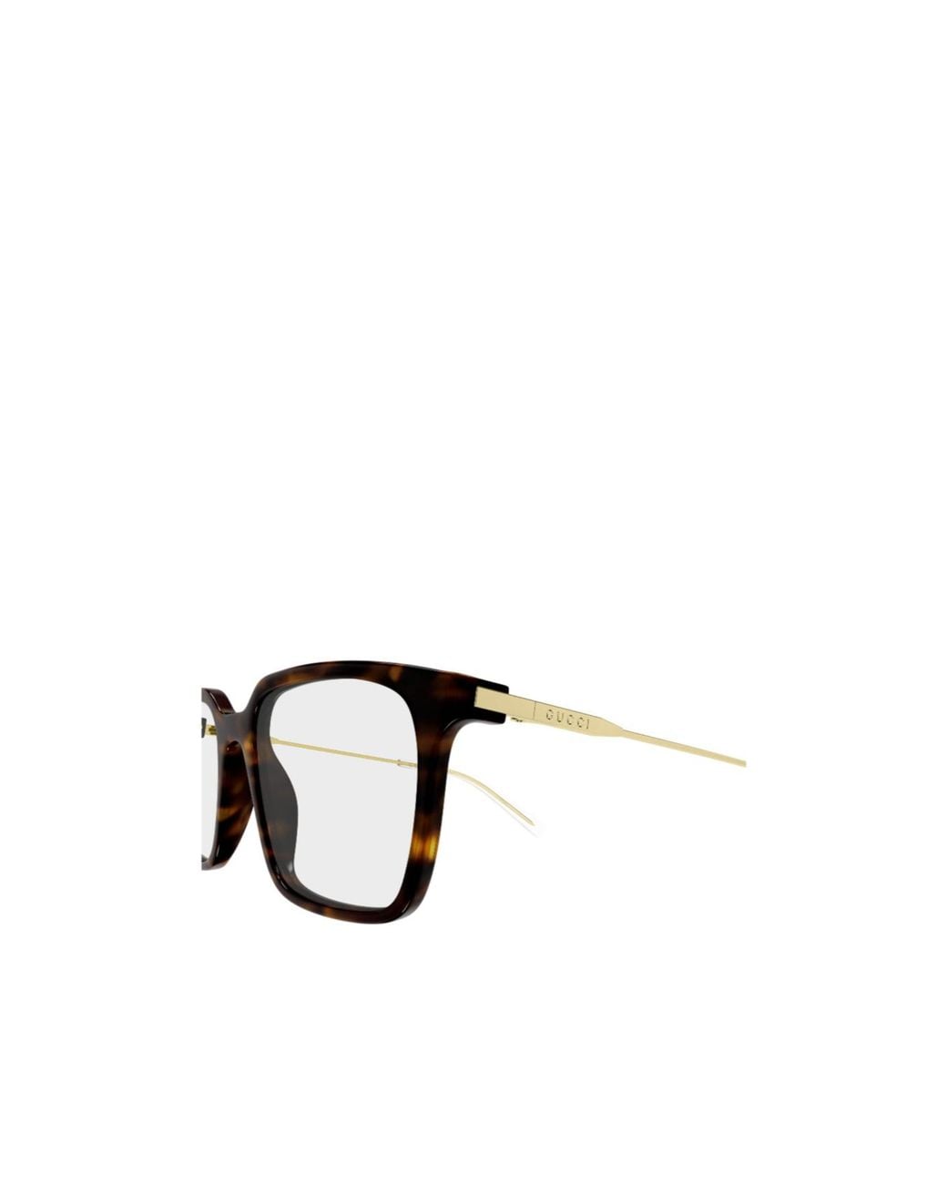 Gucci White Rectangle Eyeglasses for men