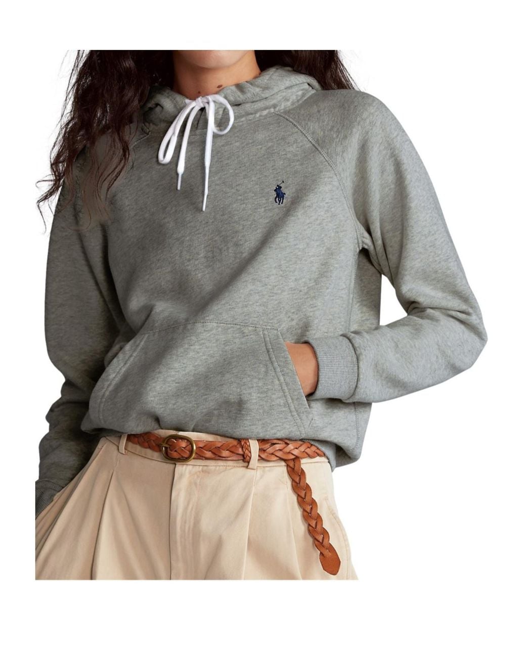 Polo Ralph Lauren Gray Pony Fleece Hoodie