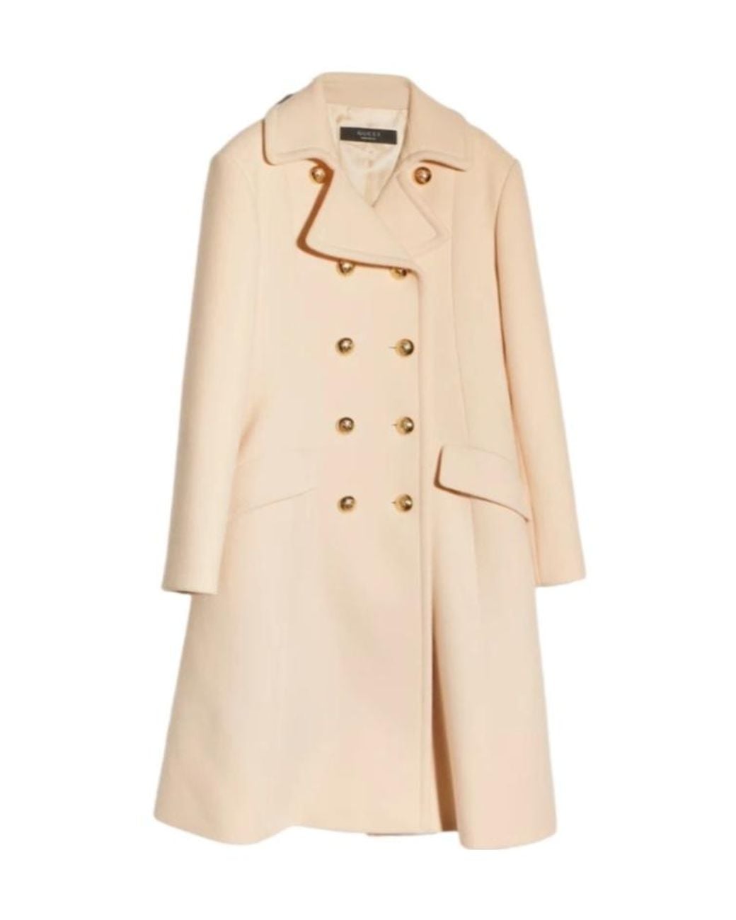 Gucci Natural Textured Wool Coat
