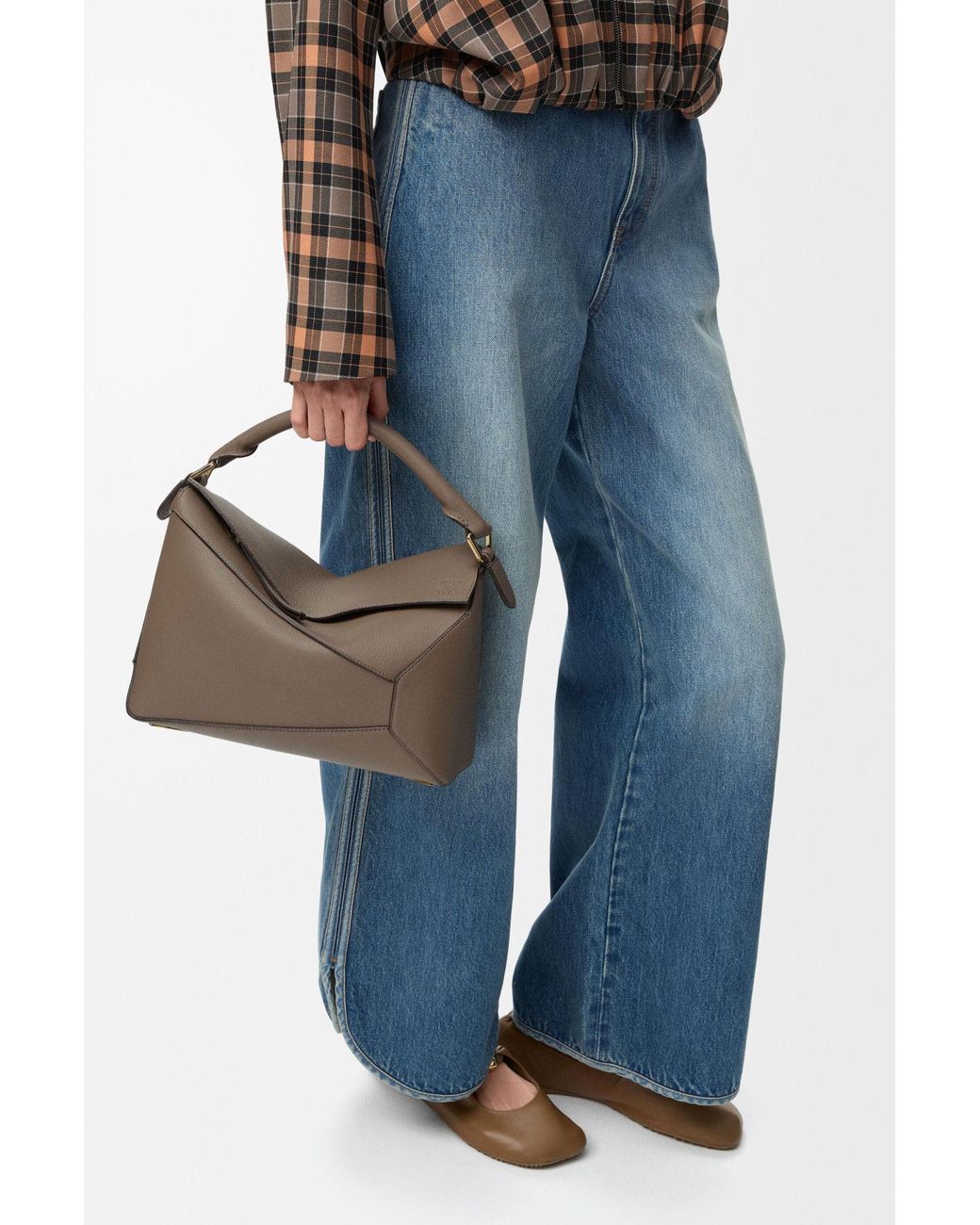 Loewe Brown Medium Puzzle Edge Bag